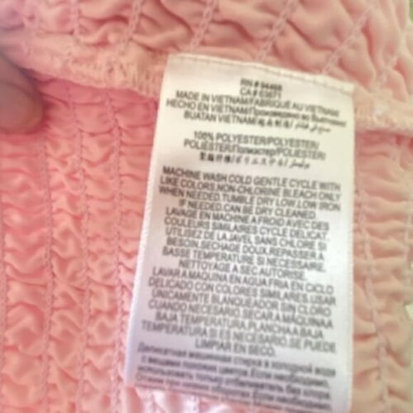 BCBGeneration Women’s Sz 2 Smocked Pink Tiered Ruffle Dress NWT - Picture 10 of 12